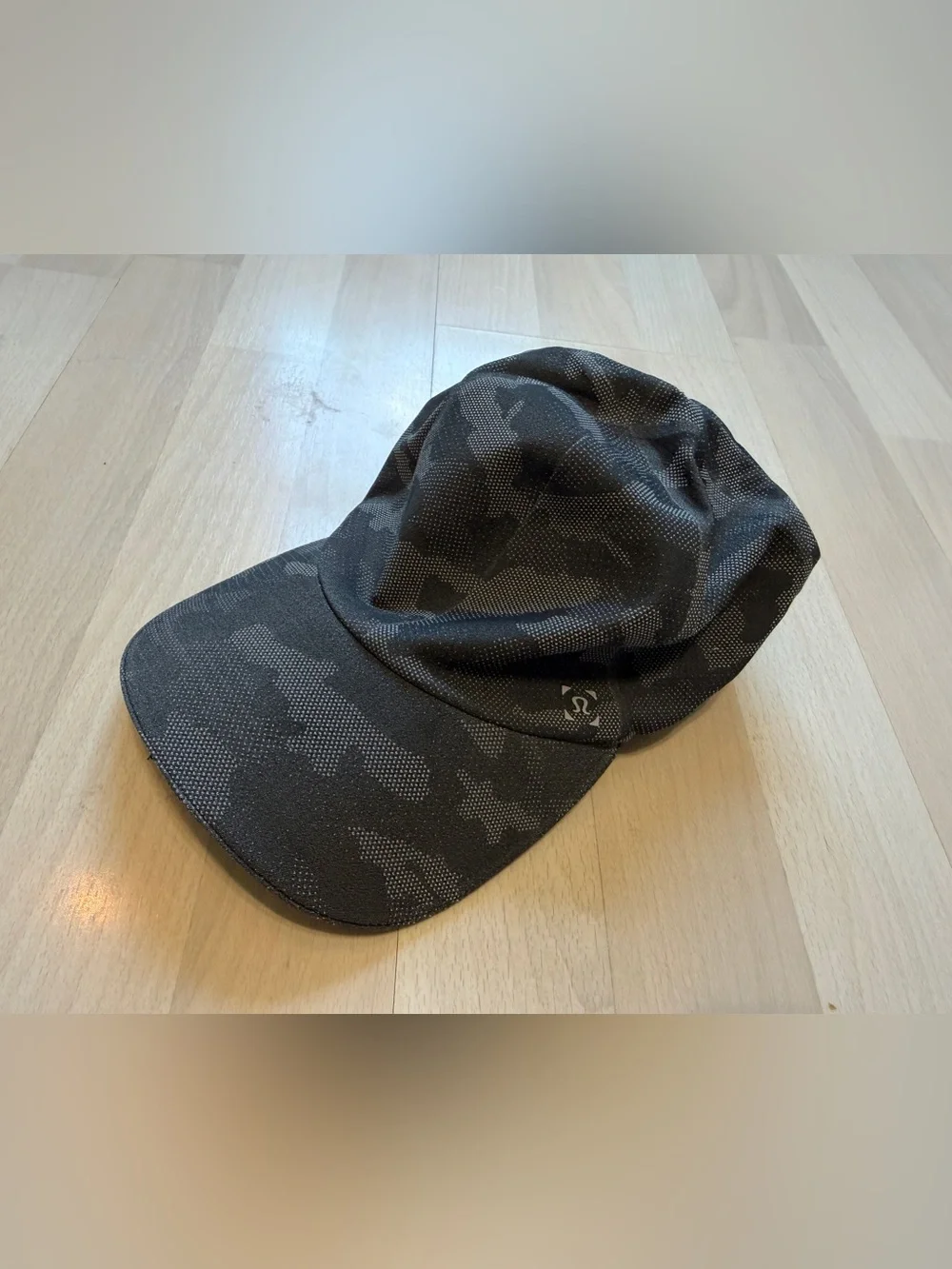 Lululemon Black Tonal Camo Running Hat Baseball Cap Adjustable One Size